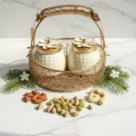 Customized corporate hamper with company logo for branding