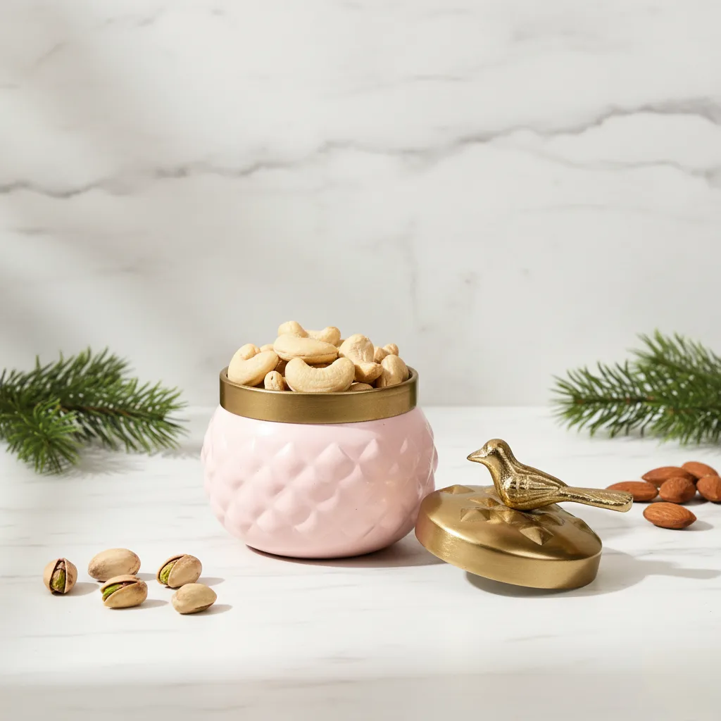elegant bird top jar for nikah and baby shower gifts