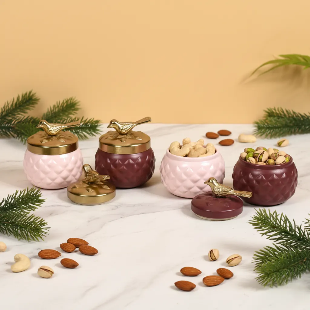 elegant dry fruit jar packaging for gifting